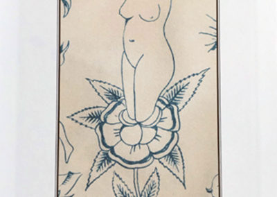 Naked women on flower, tattoo designs from inside Drawn by Prof Zeis