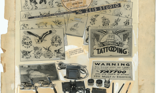 Vintage tattoo advertising